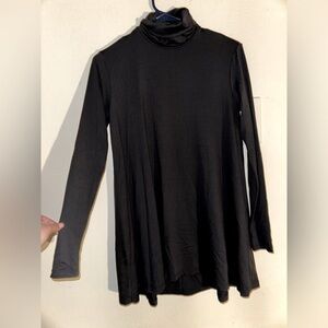 Susana Monaco women’s black mock neck turtle neck long sleeve top XS fall modest